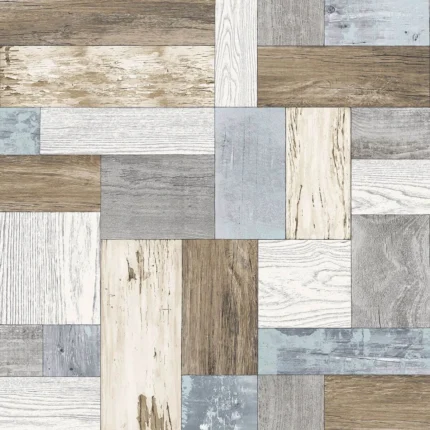 Keaton Multicolor Distressed Wood Wallpaper wallpaper by York Wallcoverings