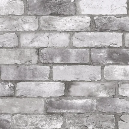 Rustin Grey Reclaimed Bricks Wallpaper wallpaper by York Wallcoverings