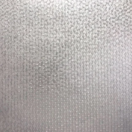 Carbon Silver Honeycomb Geometric Wallpaper wallpaper by York Wallcoverings