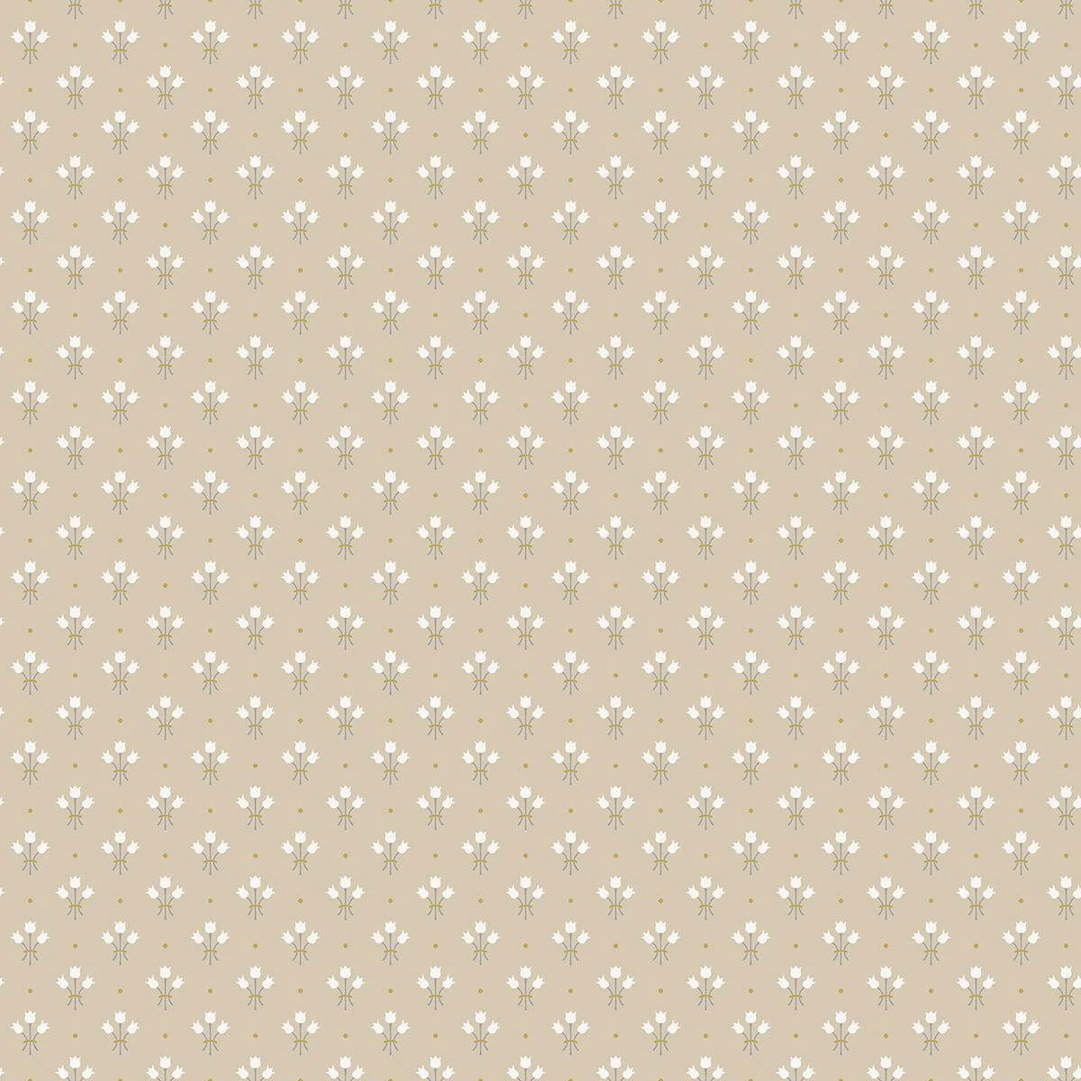 Lili Beige Miniature Floral Wallpaper wallpaper by York Wallcoverings