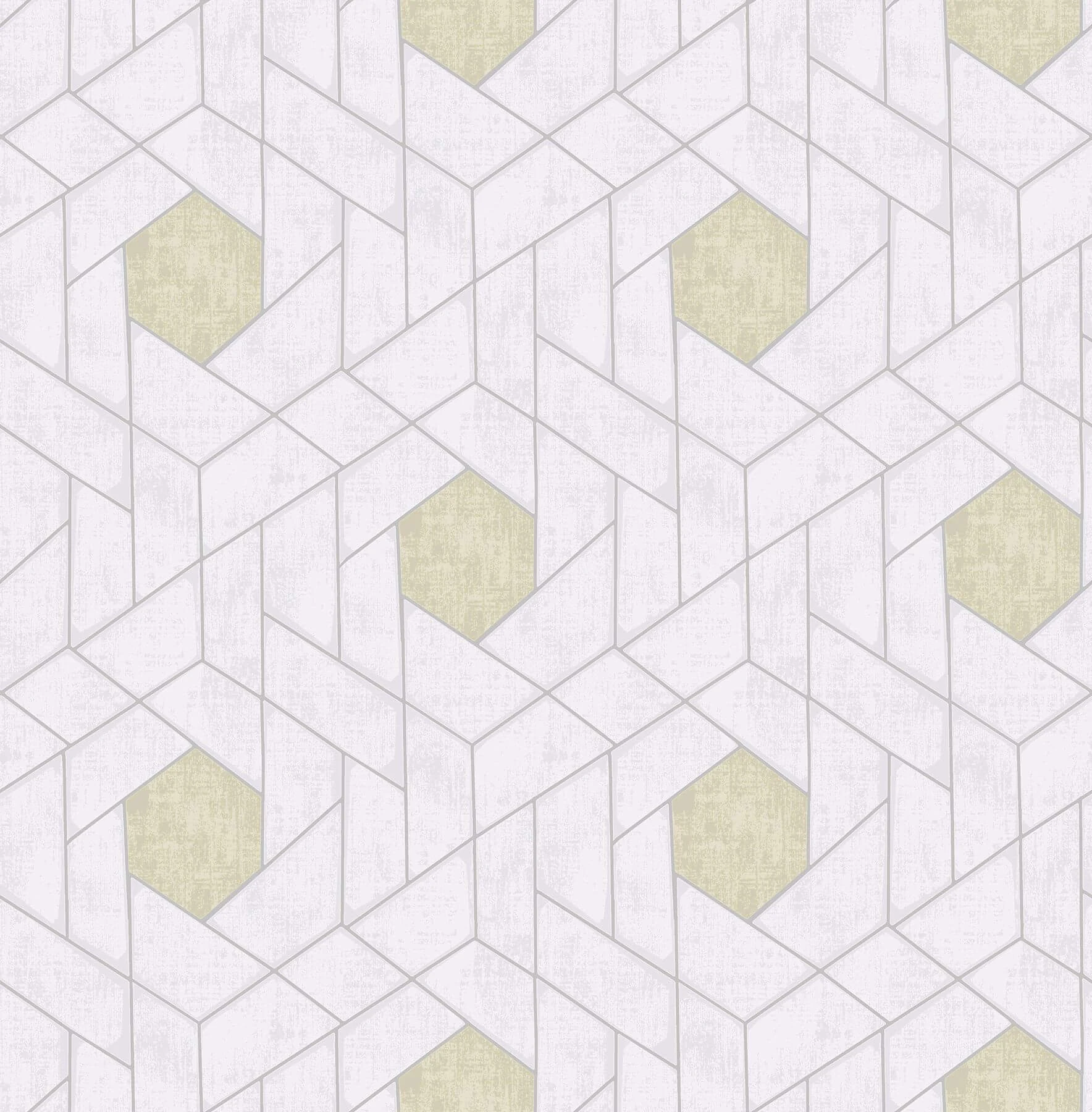 Granada Silver Geometric Wallpaper wallpaper by York Wallcoverings