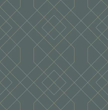 Ballard Teal Geometric Wallpaper wallpaper by York Wallcoverings