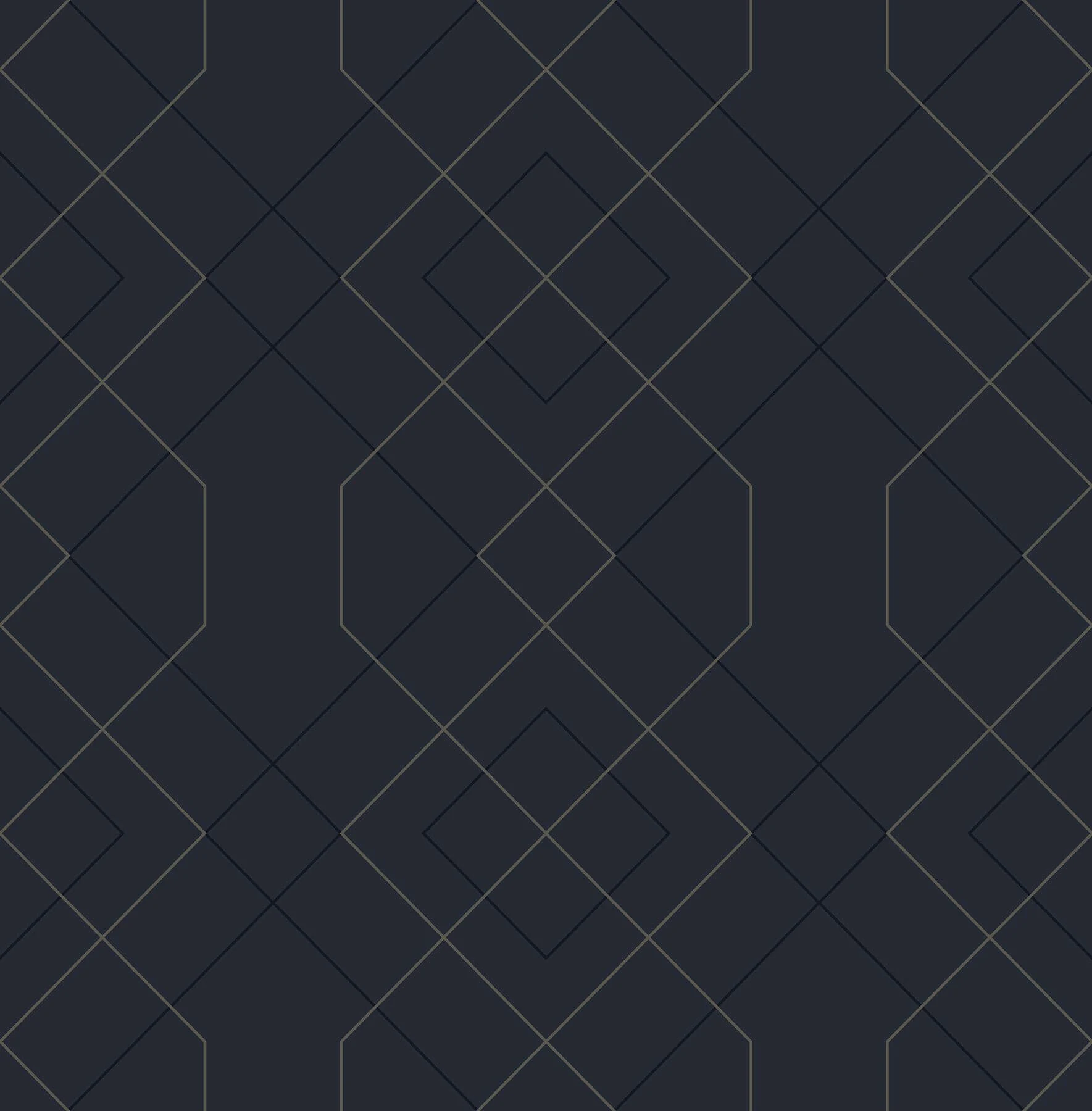 Ballard Indigo Geometric Wallpaper wallpaper by York Wallcoverings