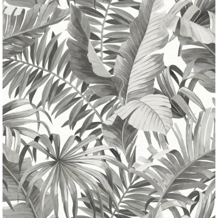 Alfresco Grey Tropical Palm Wallpaper wallpaper by York Wallcoverings