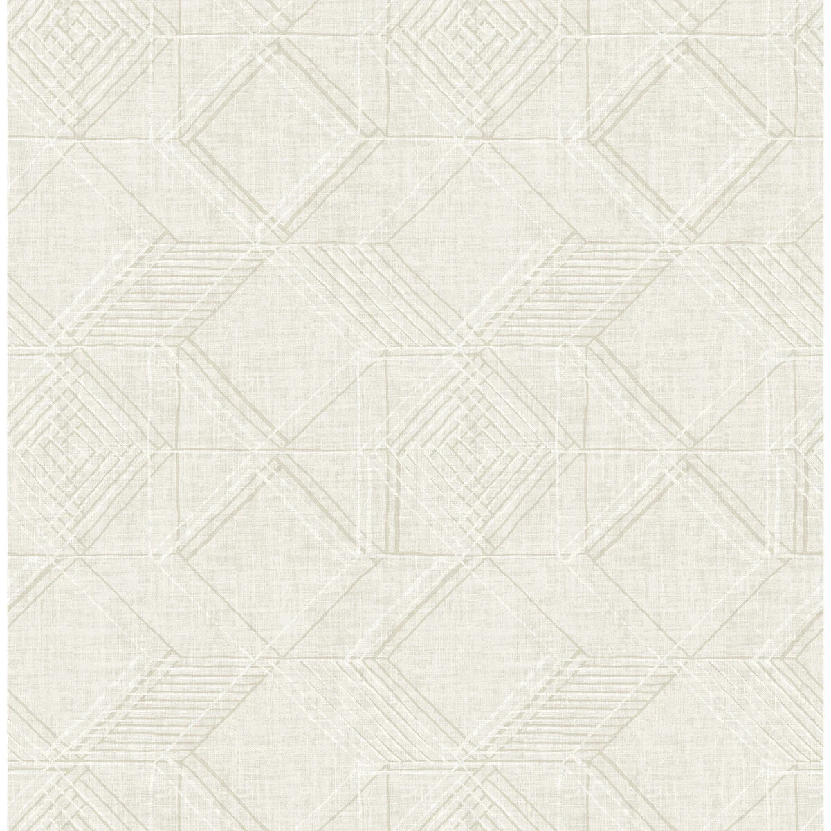 Moki Off White Lattice Geometric Wallpaper wallpaper by York Wallcoverings