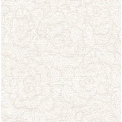 Periwinkle Pink Textured Floral Wallpaper wallpaper by York Wallcoverings