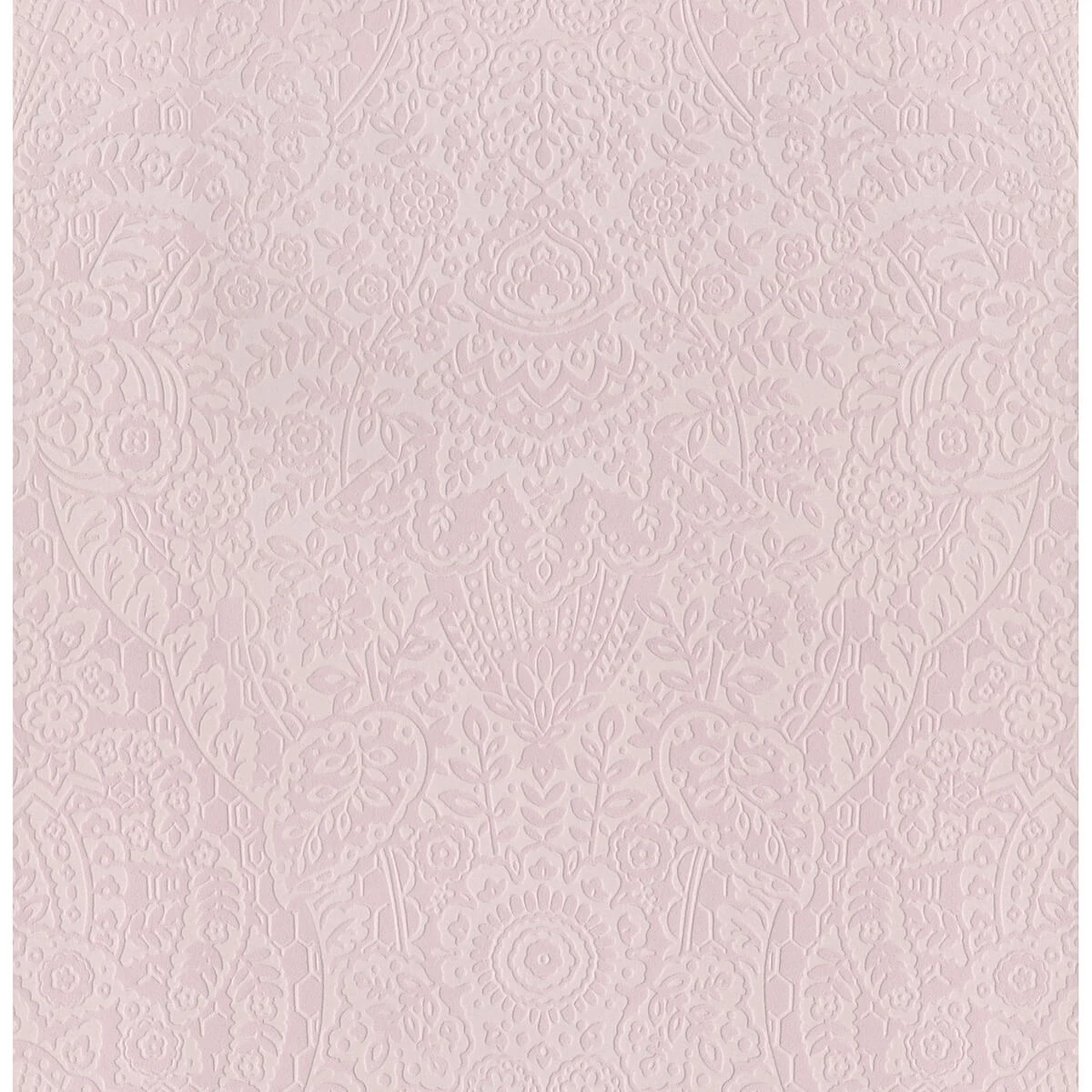 Maris Pink Flock Damask Wallpaper wallpaper by York Wallcoverings