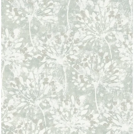 Dori Light Green Painterly Floral Wallpaper wallpaper by York Wallcoverings