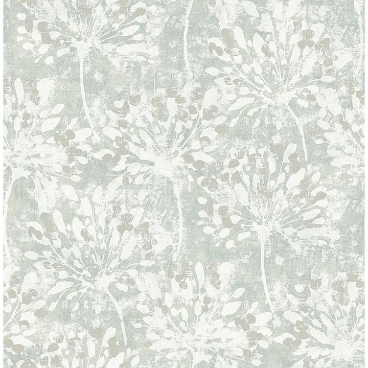 Dori Light Green Painterly Floral Wallpaper wallpaper by York Wallcoverings