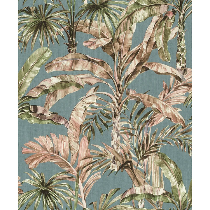 Calle Light Blue Tropical Wallpaper wallpaper by York Wallcoverings