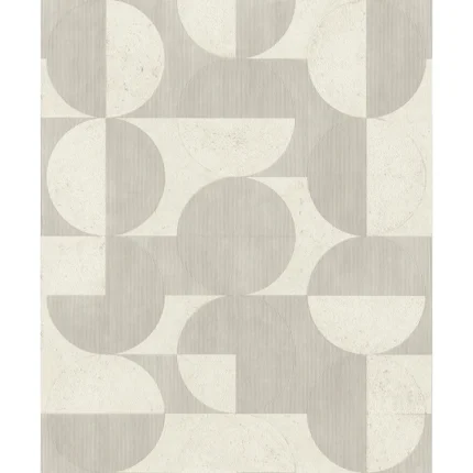 Barcelo Light Grey Circles Wallpaper wallpaper by York Wallcoverings