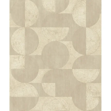 Barcelo Beige Circles Wallpaper wallpaper by York Wallcoverings