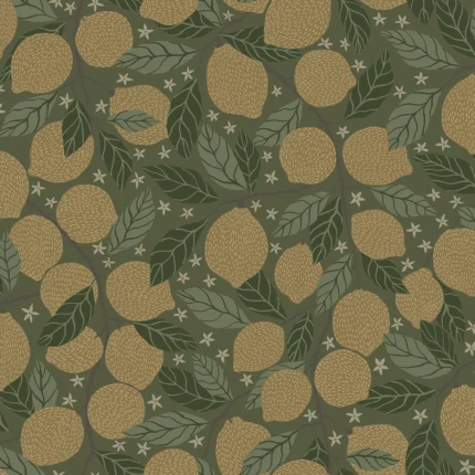 Lemona Green Fruit Tree Wallpaper wallpaper by York Wallcoverings