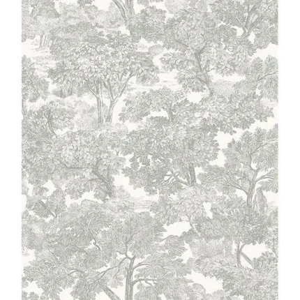 Spinney Grey Toile Wallpaper wallpaper by York Wallcoverings