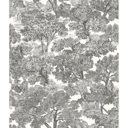 Spinney Black Toile Wallpaper wallpaper by York Wallcoverings