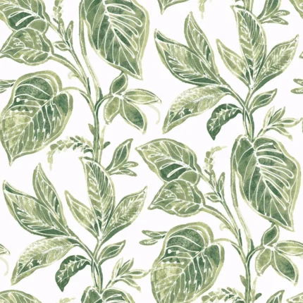 Mangrove Green Botanical Wallpaper wallpaper by York Wallcoverings