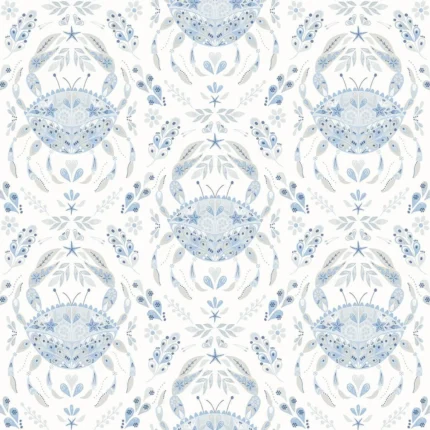 Annapolis Light Blue Crustacean Wallpaper wallpaper by York Wallcoverings