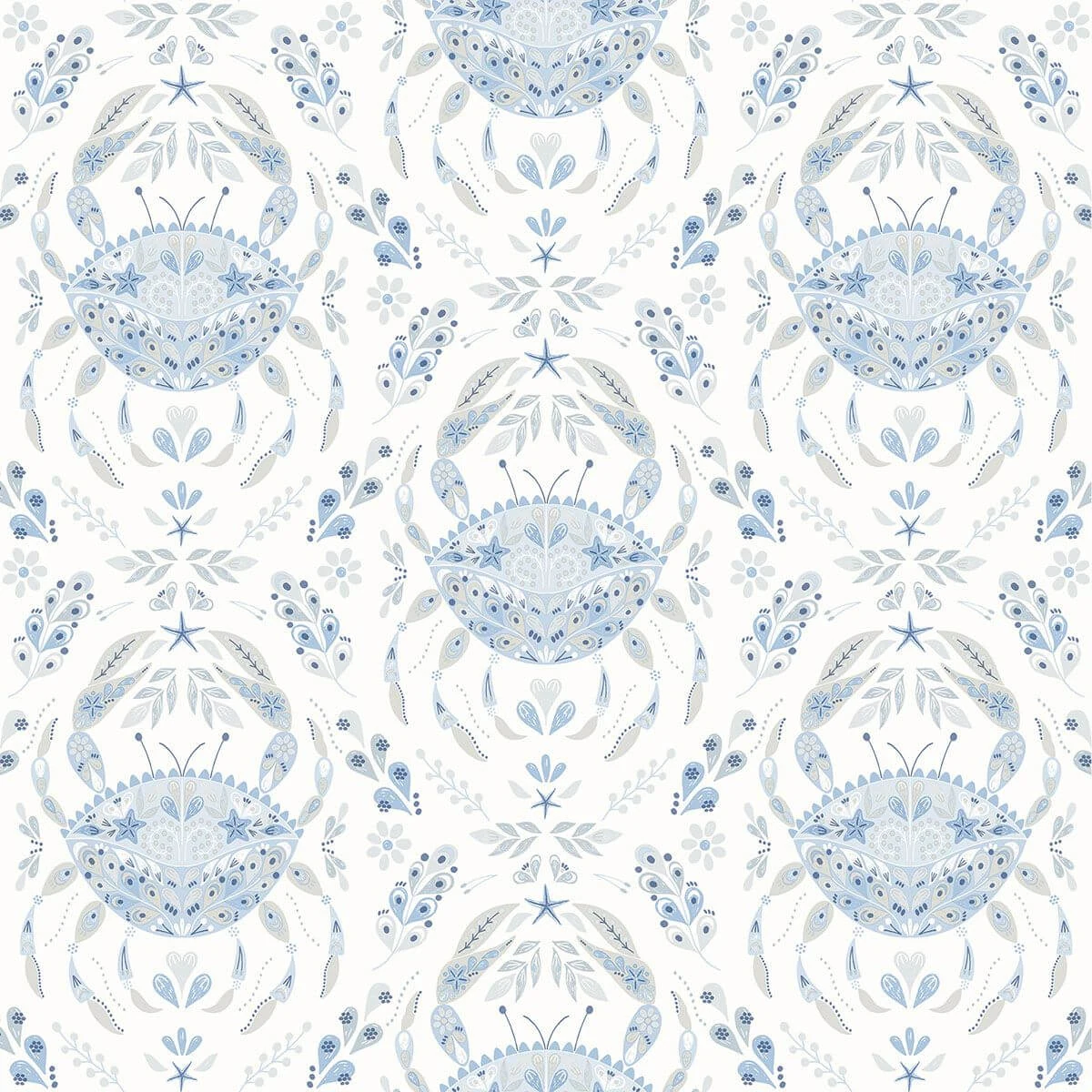Annapolis Light Blue Crustacean Wallpaper wallpaper by York Wallcoverings