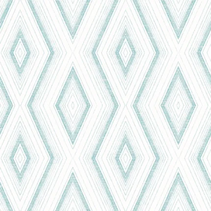 Santa Cruz Turquoise Geometric Wallpaper wallpaper by York Wallcoverings