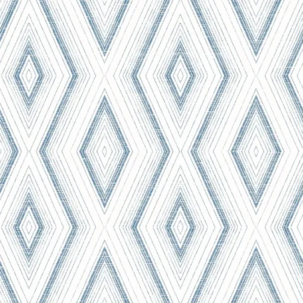 Santa Cruz Blue Geometric Wallpaper wallpaper by York Wallcoverings
