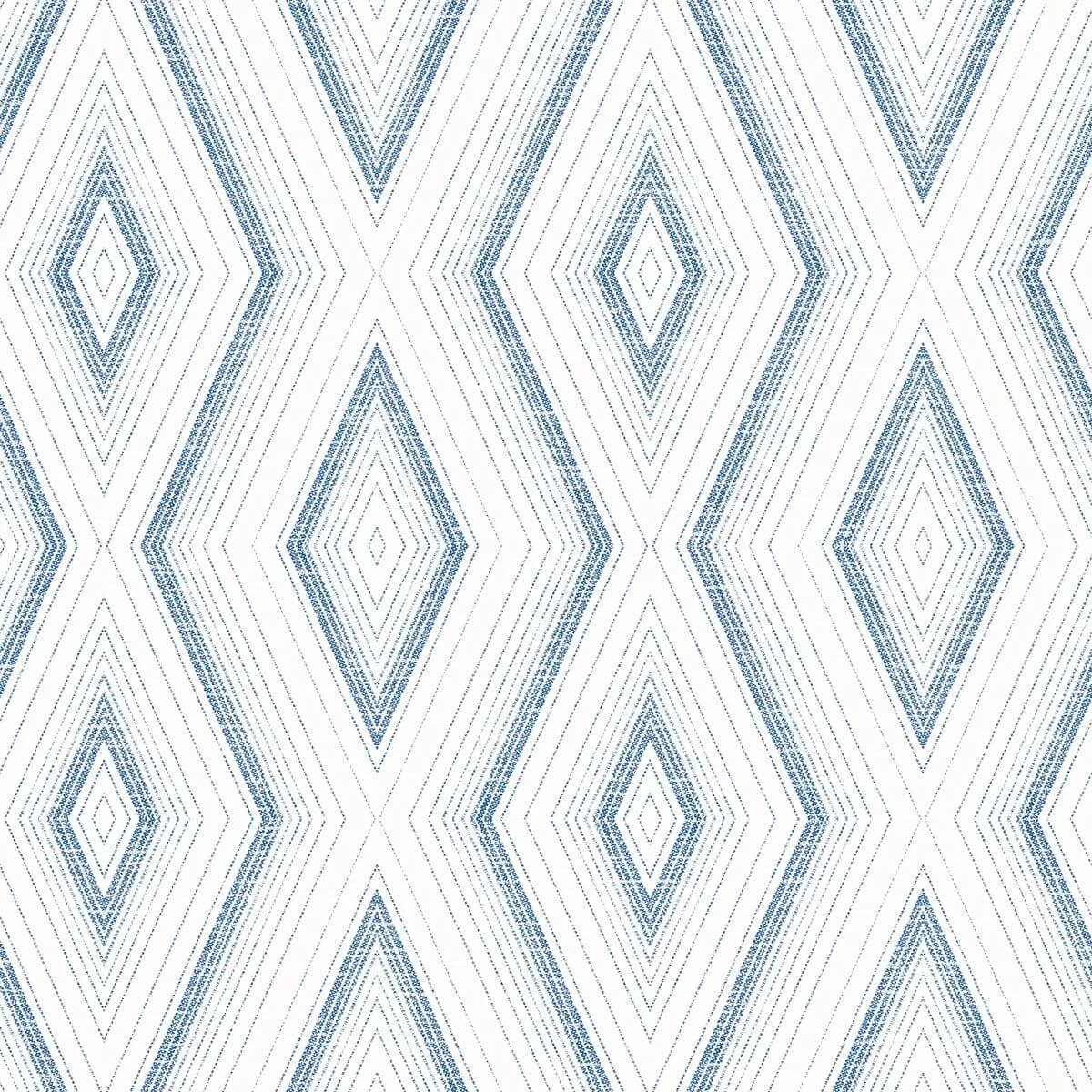 Santa Cruz Blue Geometric Wallpaper wallpaper by York Wallcoverings
