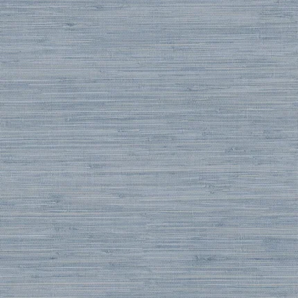 Waverly Blue Faux Grasscloth Wallpaper wallpaper by York Wallcoverings