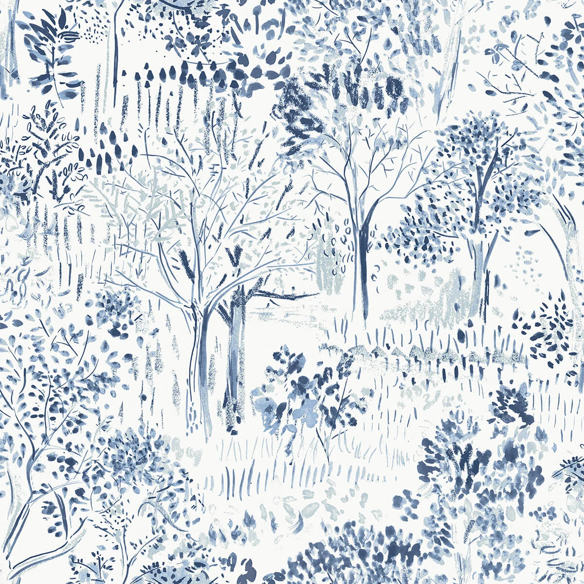 Walden Navy Forest Wallpaper wallpaper by York Wallcoverings