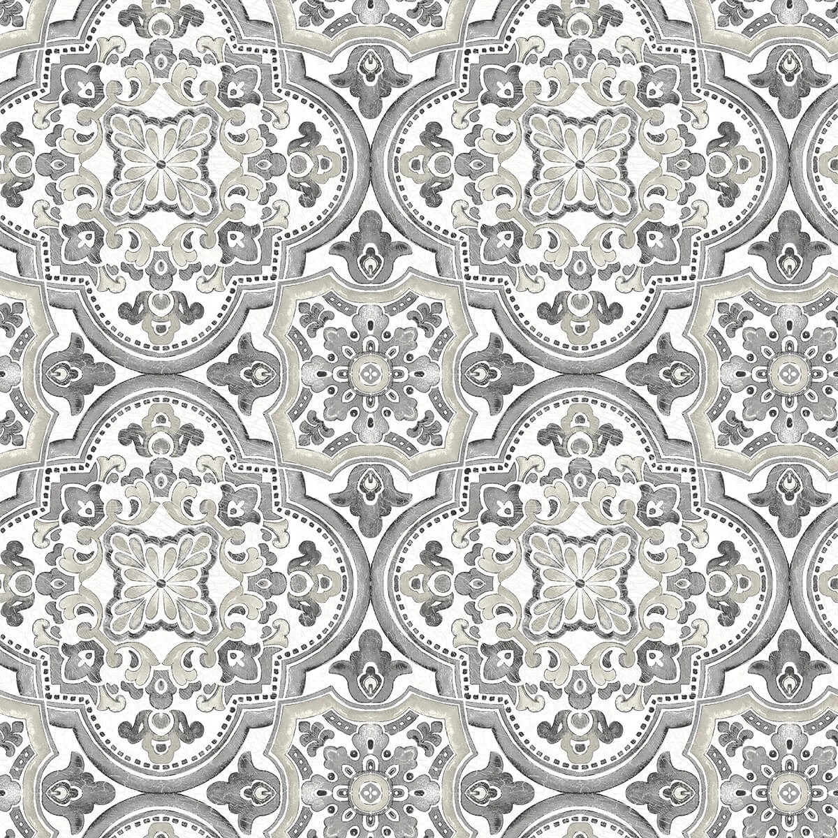 Concord Black Medallion Wallpaper wallpaper by York Wallcoverings