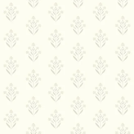 Kova Dove Floral Crest Wallpaper wallpaper by York Wallcoverings