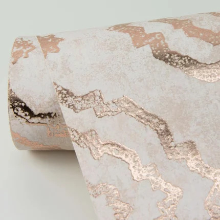 Uma Rose Gold Star Medallion Wallpaper wallpaper by York Wallcoverings