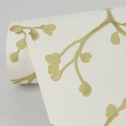 Koura Cream Budding Branches Wallpaper wallpaper by York Wallcoverings
