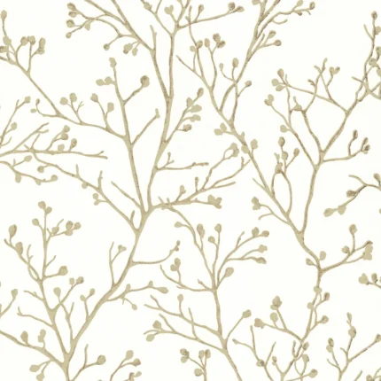 Koura Cream Budding Branches Wallpaper wallpaper by York Wallcoverings
