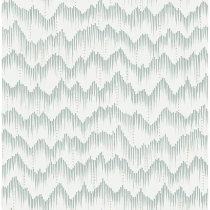 Holmby Seafoam Brushstroke Zigzag Wallpaper By Scott Living wallpaper by York Wallcoverings