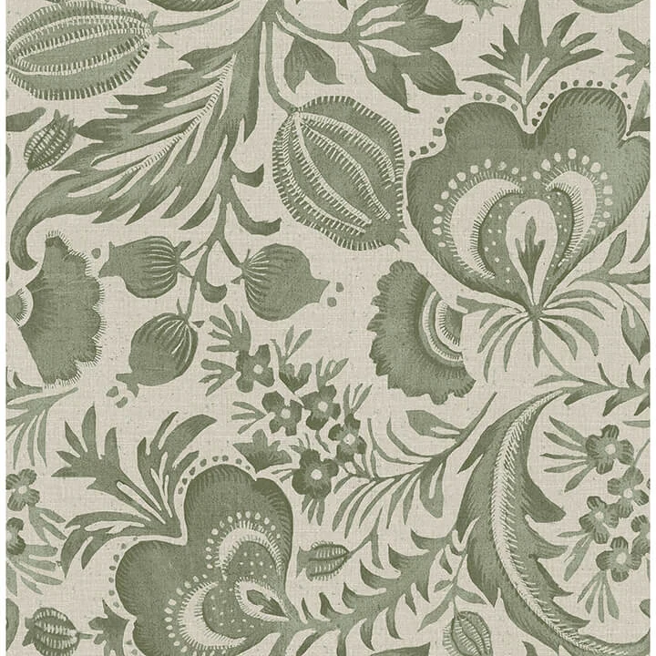 Culver Moss Jacobean Wallpaper By Scott Living wallpaper by York Wallcoverings