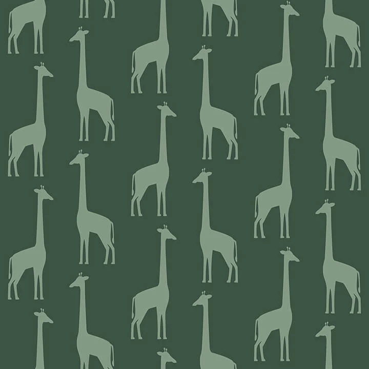 Vivi Teal Giraffe Wallpaper wallpaper by York Wallcoverings
