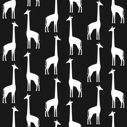 Vivi Black Giraffe Wallpaper wallpaper by York Wallcoverings