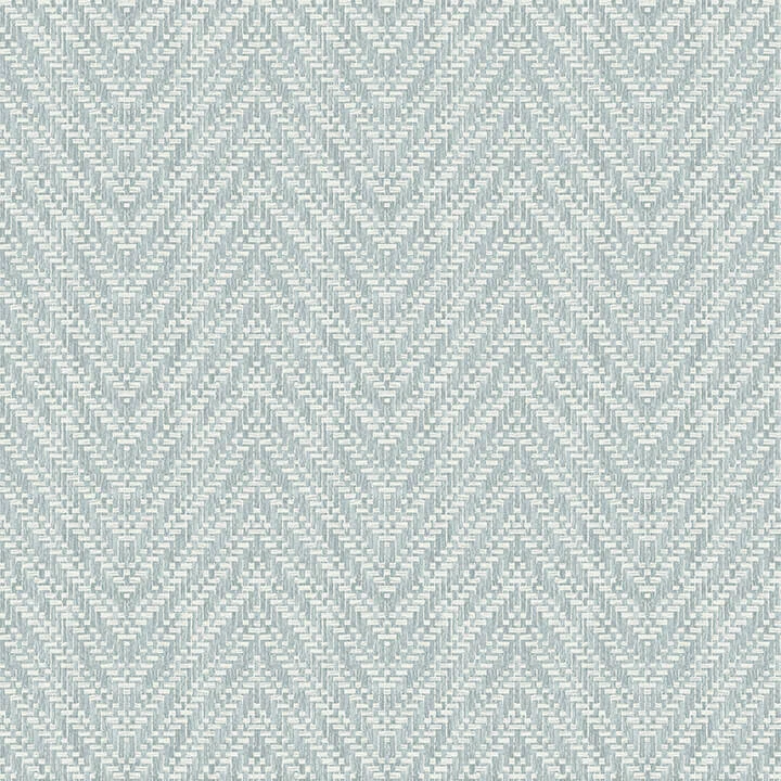 Glynn Sky Blue Chevron Wallpaper wallpaper by York Wallcoverings