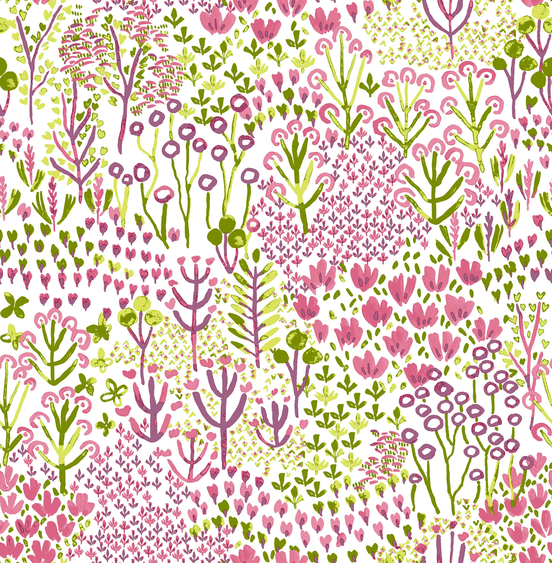 Chilton Pink Wildflowers Wallpaper wallpaper by York Wallcoverings