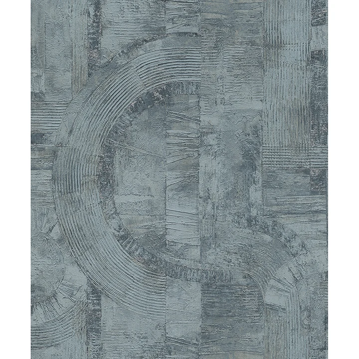 Abe Blue Geo Wallpaper wallpaper by York Wallcoverings
