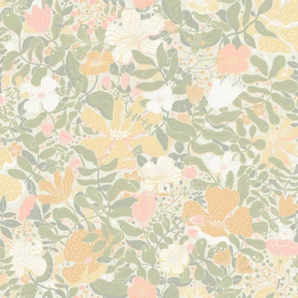 Midsommar Pastel Floral Medley Wallpaper wallpaper by York Wallcoverings