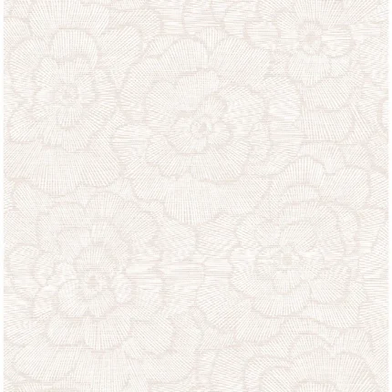 Periwinkle Pink Textured Floral Wallpaper wallpaper by York Wallcoverings