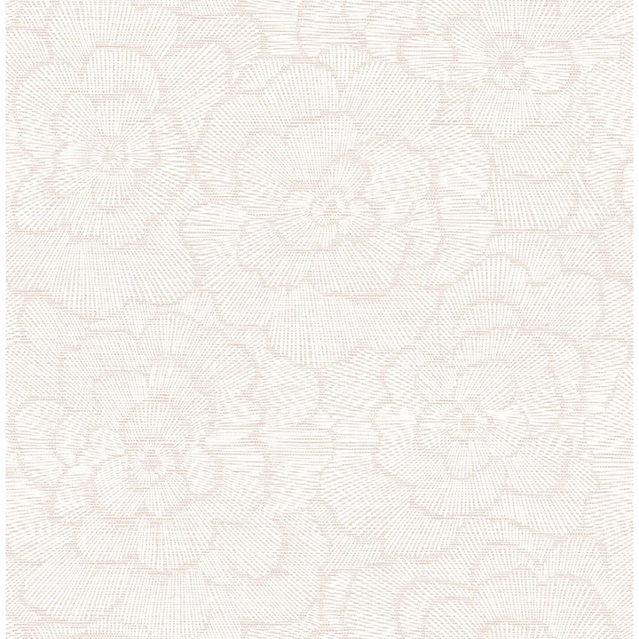 Periwinkle Pink Textured Floral Wallpaper wallpaper by York Wallcoverings
