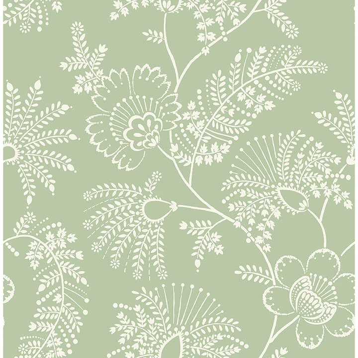 Maeve Sage Jacobean Trail Wallpaper wallpaper by York Wallcoverings