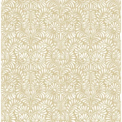 Elma Honey Fiddlehead Wallpaper wallpaper by York Wallcoverings