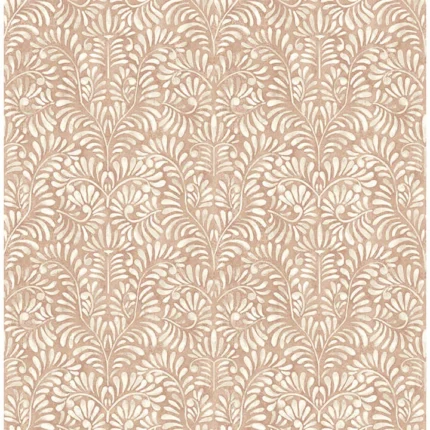 Elma Rust Fiddlehead Wallpaper wallpaper by York Wallcoverings