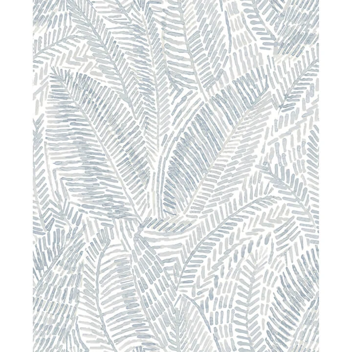 Fildia Light Blue Botanical Wallpaper wallpaper by York Wallcoverings