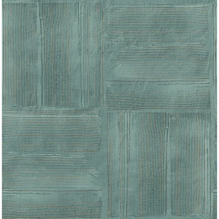 Jasper Teal Block Texture Wallpaper wallpaper by York Wallcoverings