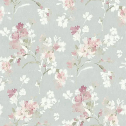 Azalea Fuchsia Floral Branches Wallpaper wallpaper by York Wallcoverings