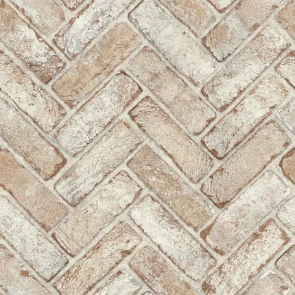 Canelle Rust Brick Herringbone Wallpaper wallpaper by York Wallcoverings