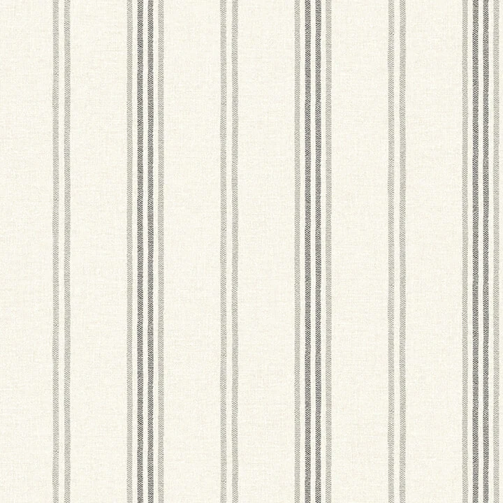 Lovage Charcoal Linen Stripe Wallpaper wallpaper by York Wallcoverings